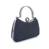 Fashionable Evening Purse Crossbody Handbag With Sparkling Rhinestones Delicate Chain Strap Shoulder Bag For Women  Silver
