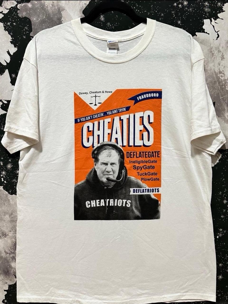 New England Patriots Cheaties Bill Belichick Football Shirt Size XL Unisex T-Shirt XXXXL