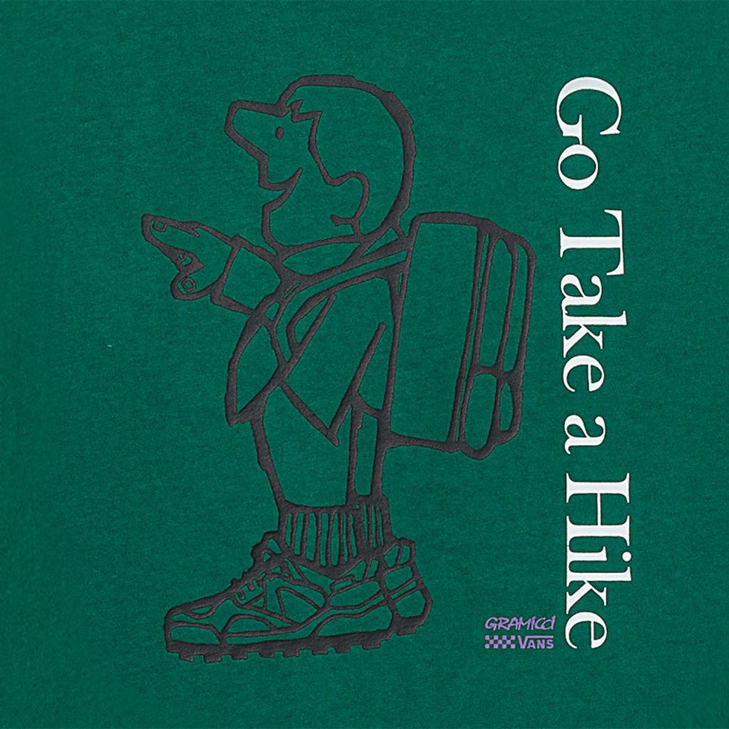 Vans X Gramicci Comfortable Breathable Soft Skin-Friendly Long Sleeve T-Shirt Unisex Tops Green VN0002DMEGR