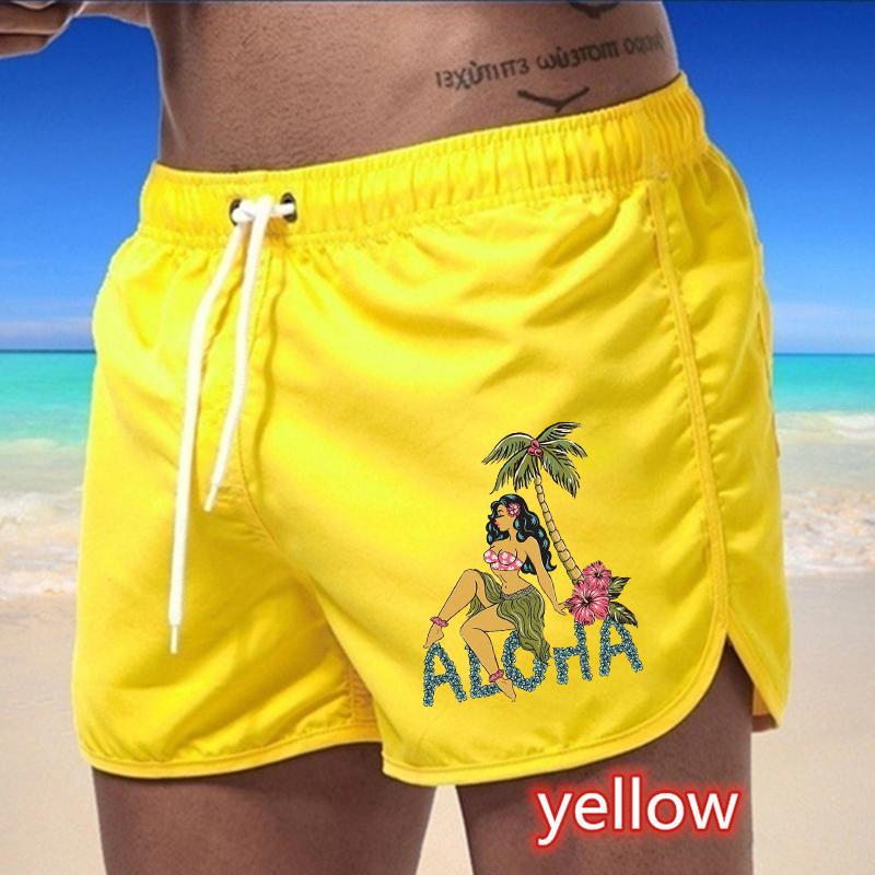 BBK-76 Summer New Men's Quick-Drying Swim Trunks Sports Pants Swimwear Beach Shorts Jogging Shorts Sports Creative Basketball Print