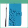 Modieuze Effen Kleur Vlinder Geperst Pu Flip Cover Voor Iphone Xr Samsung S10 Huawei