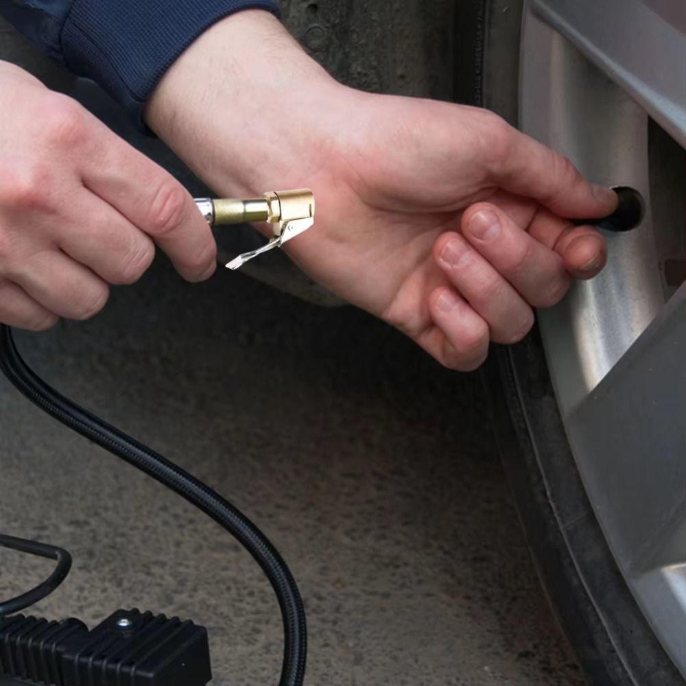 Brass Construction Quick Connector Quick Connect Tire Inflator Adapter Car Tire Inflation