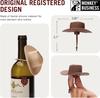 2-Pack Cowboy Hat Wine Stoppers – Fun Silicone Bottle Stoppers Keep Wine Fresh – Novelty Kitchen Gadgets & Cute Wine Accessories