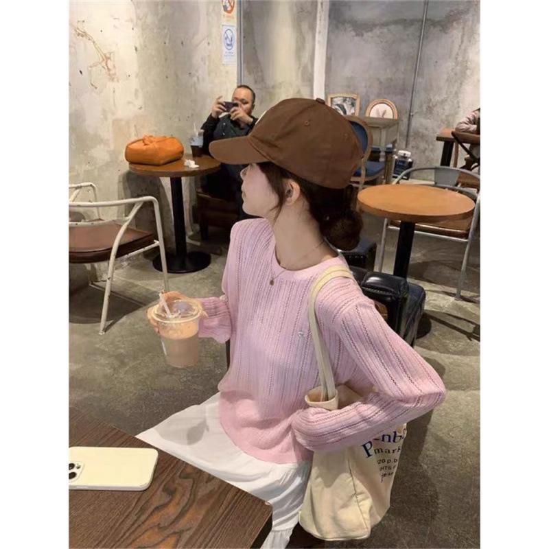 2026 Korean Chic Hollow Back Button Slimming Knit Top, Women's Backless Cardigan H7-33