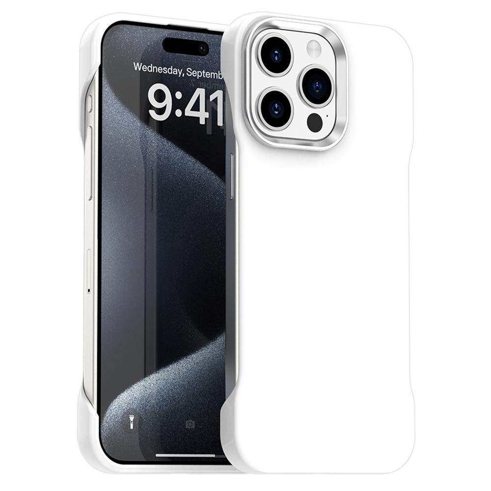 For iPhone 15 Pro Magnetic Case Frameless Ultra Thin TPU+PET Phone Cover Reinforced Corners