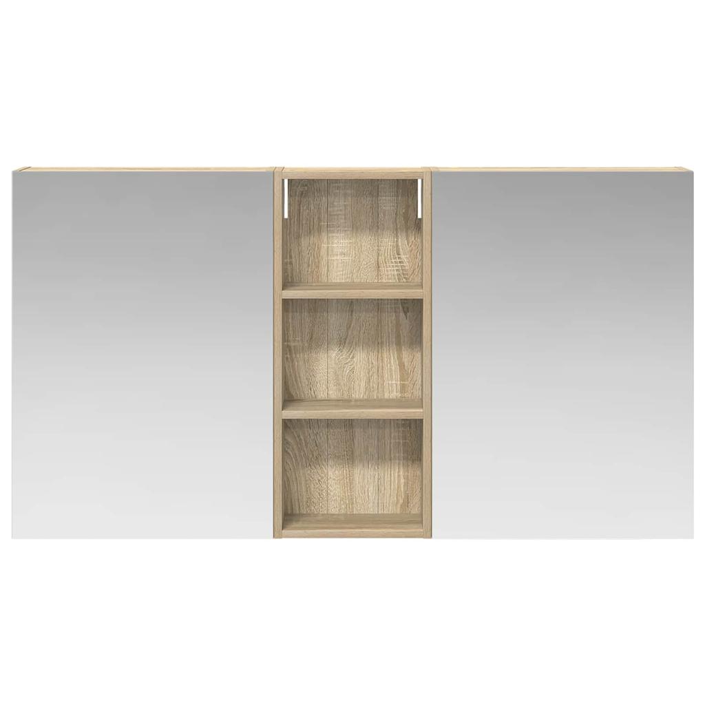 Bathroom Cabinet Set 3 pcs 130 x 14.5 x 70 cm Particleboard