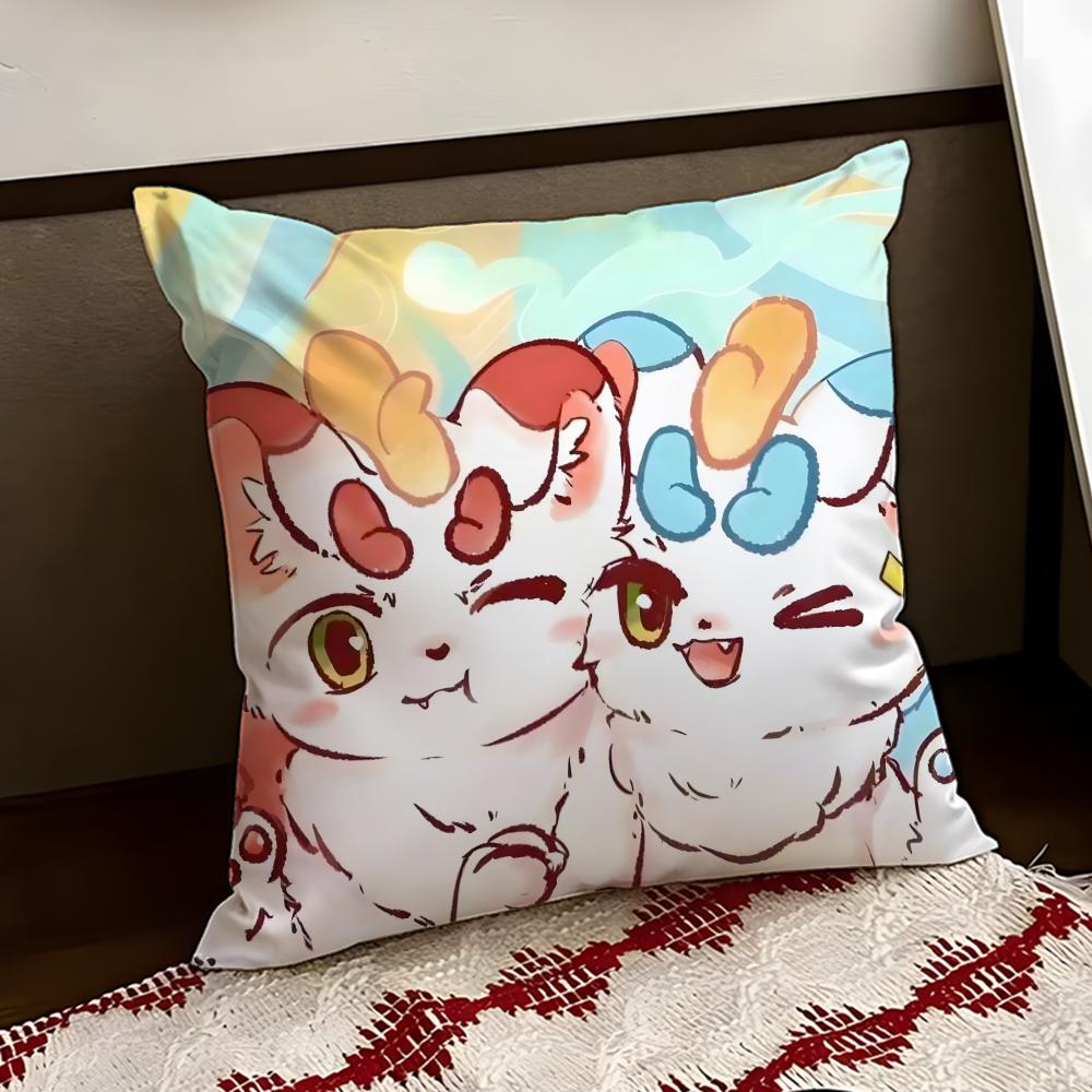 Cute You Shou Yan Cushion Cover Reversible Soft Durable Pillow Cover Home  Car MultiScene Use for Daily Comfort