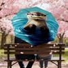 1pc Otter Water Pattern Umbrella Design Automatic Opening and Closing Umbrella, High-quality Travel Umbrella,  c1128047