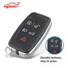 Kigoauto Smart Key Case 5 Button for Landrover Range Rover Sport LR4 2010 2011 2012 FCC KOBJTF10A P/N AH22-15K601-AD