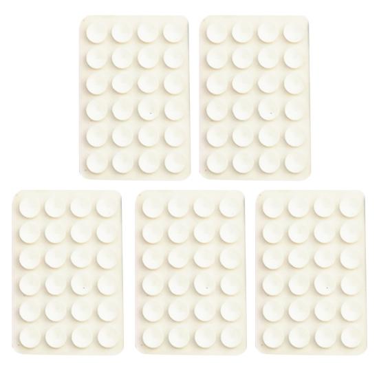 

5 шт. держатель для мобильного телефона на присоске дизайн крепление для телефона удобный держатель для телефона без помощи рук дома ванная комната белый