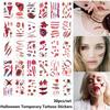 Nail Tips Makeup Props Temporary Tattoos Stickers Halloween Water Transfer Slider Horror Scars