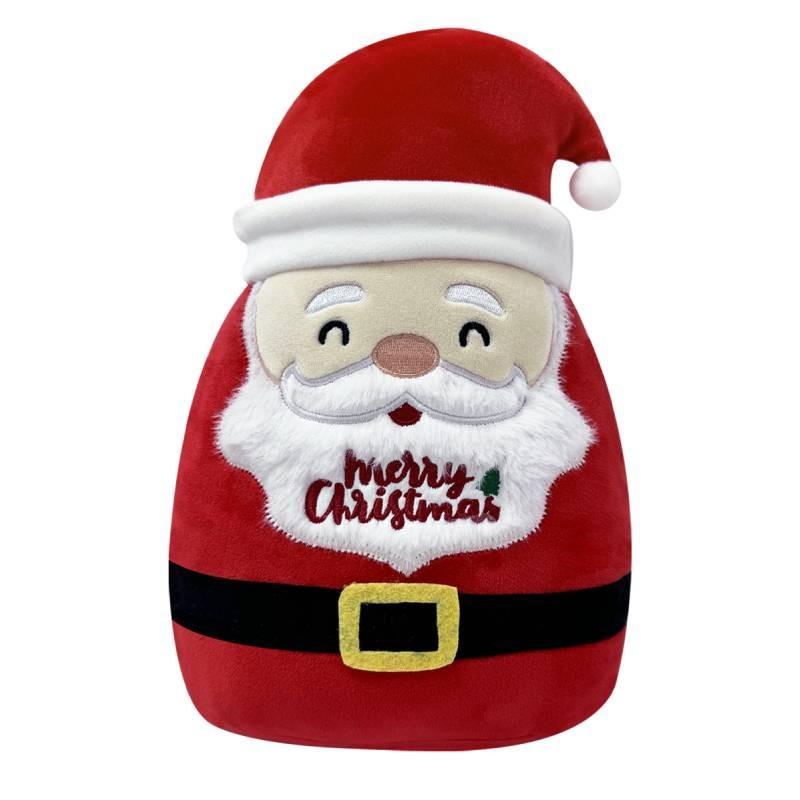 Plush Christmas Santa Claus Snowman Pillow Soft Decorative Cushion For Home Holiday