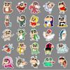 50 Crayon Shin-chan Dress-up Stickers: Cute, Funny, Waterproof Anime Decorations for Phone Cases and Planners.