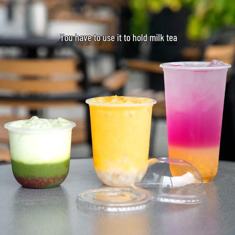 U-shaped Disposable Plastic Milk Tea Cup