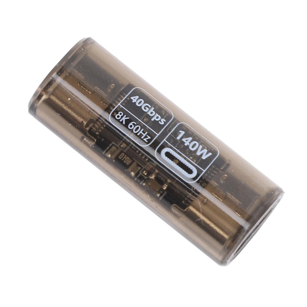 USB C Adapter 140W PD3.1 Fast Charging USB4.0 Type C Female To Female Converter with Digital