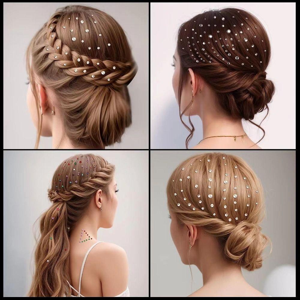 Pearls Hair Pearls Stick Self Adhesive Face Pearls Stickers Pearls Stickers  for Hair Face Makeup