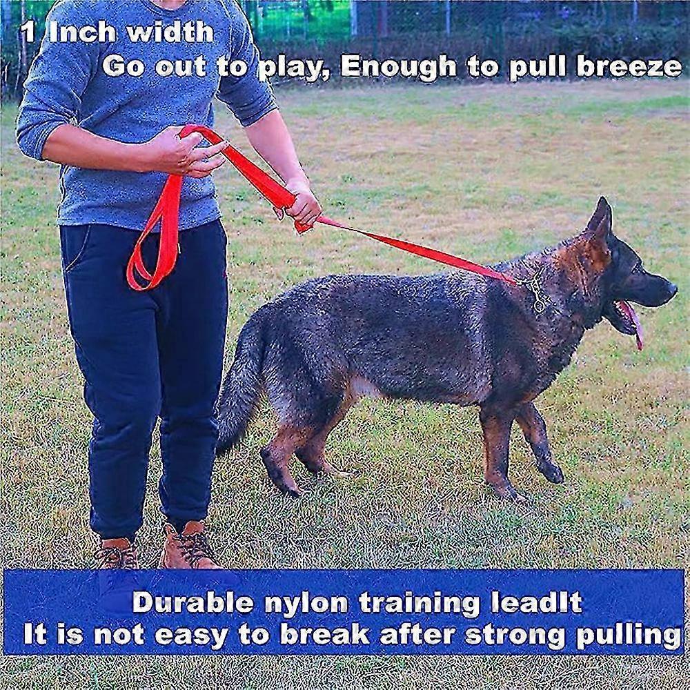 Dog Training Leash-Durable and Adjustable Pet Leash for Obedience Training, Walking, and Control - Ideal for Dogs of All Sizes and Breed 25-26