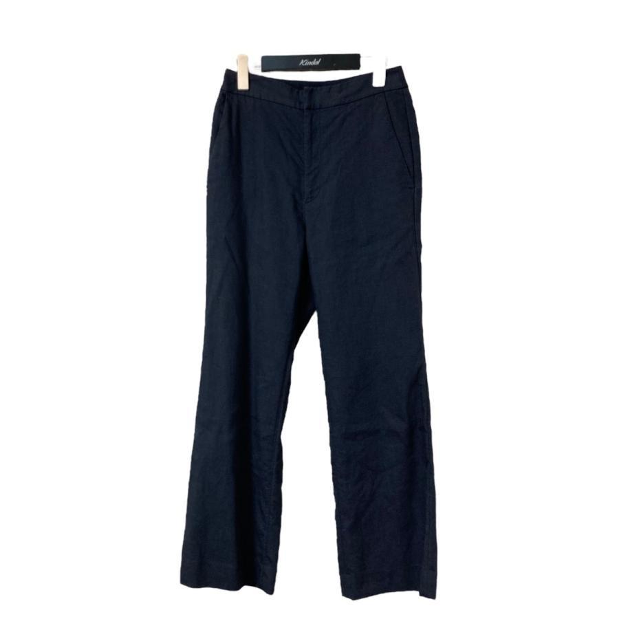 [Price reduction] IENA 23SS Linen Stretch Semi-Baggy Pants Tapered Pants 23030900574010 Navy Size: 36 (Nagoya Sakae Store)
