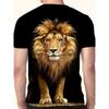 Men's Majestic Lion 3D Printed T-Shirt Casual Short Sleeve Crewneck Top Cool Golden Animal King Graphic Tee Hip Hop Style Streetwear Summer Apparel