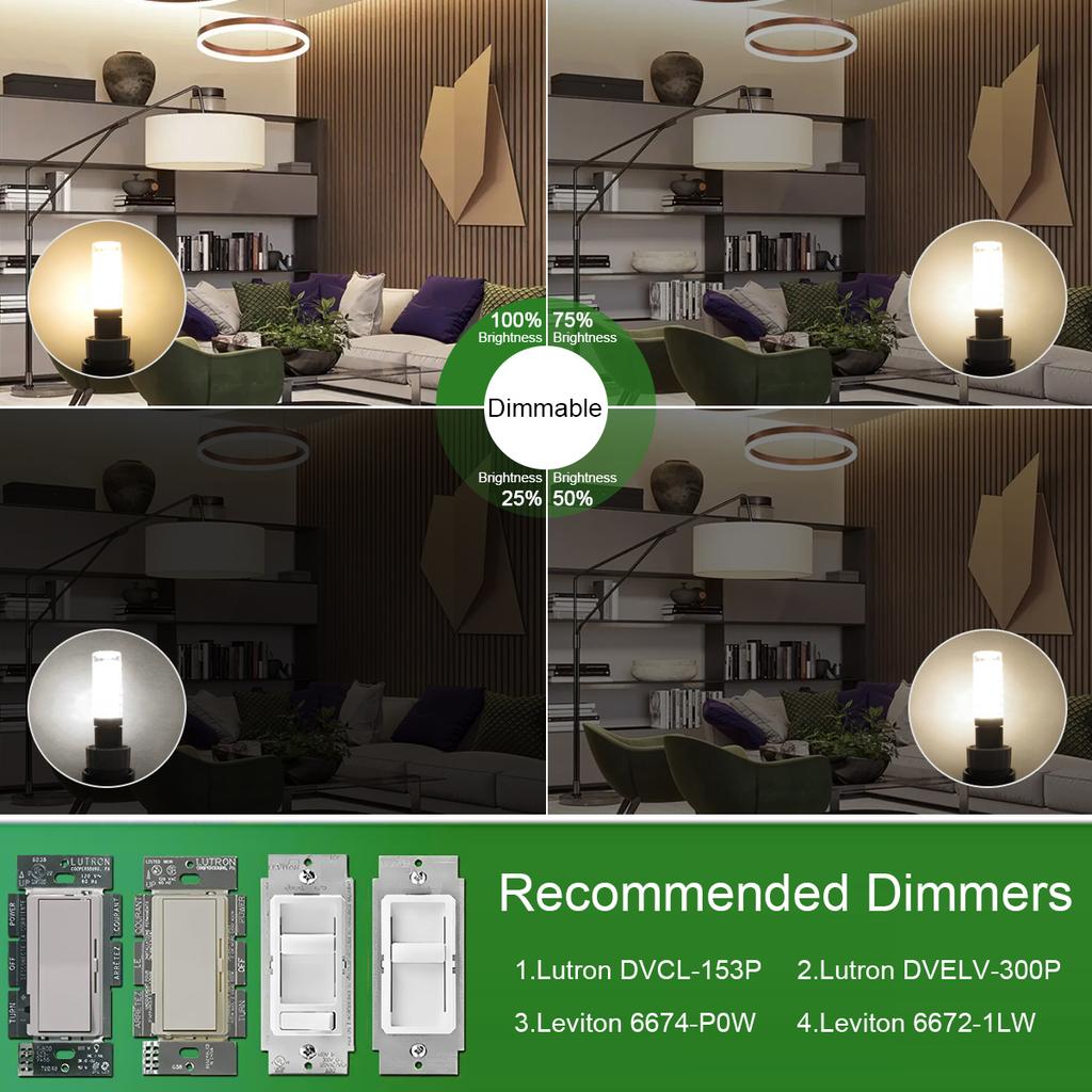 G9 LED Bulbs 10W 110V 1000LM Dimmable LED Light Bulb