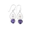 Iolith Edelstein 925 Sterling Silber Schmuck Handgemachte Hängeohrringe 2,00" EE-32-2