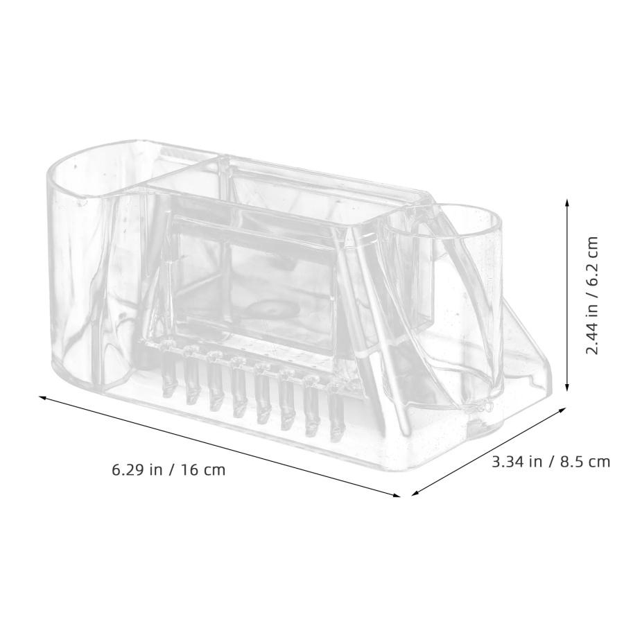 

1 шт. Коробка для хранения насадок для маникюрного аппарата, Коробка для хранения шлифовальных головок, Прозрачная настольная подставка для дисплея, Органайзер для пилок для ногтей и кистей для макияжа