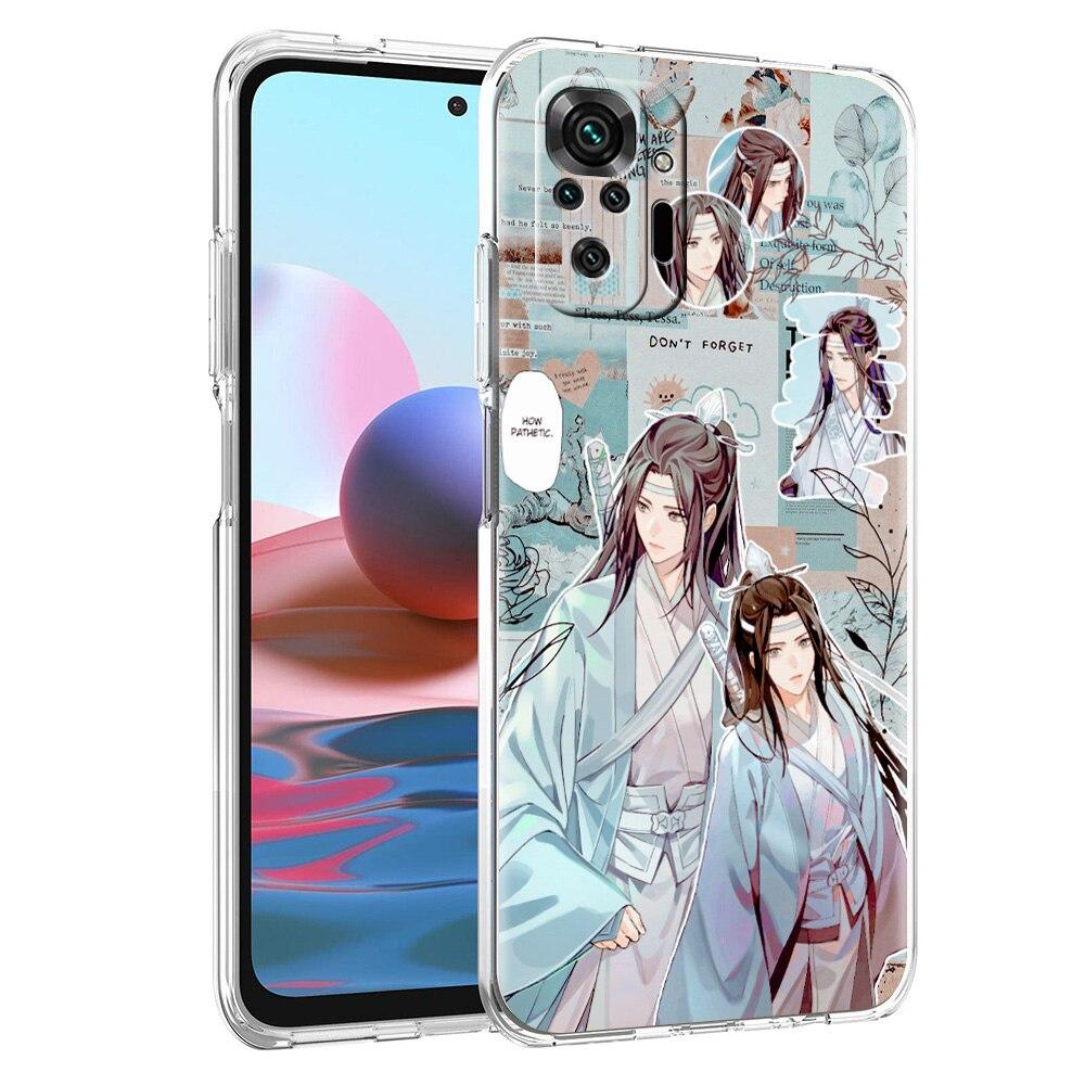 Grandmaster Mo Dao Zu Shi Anime Luxury Phone Case For Xiaomi Redmi Note 11 10 9S 9 8 Pro 7 8T 9C 9A 8A K40 Pro+ Soft Clear Cover