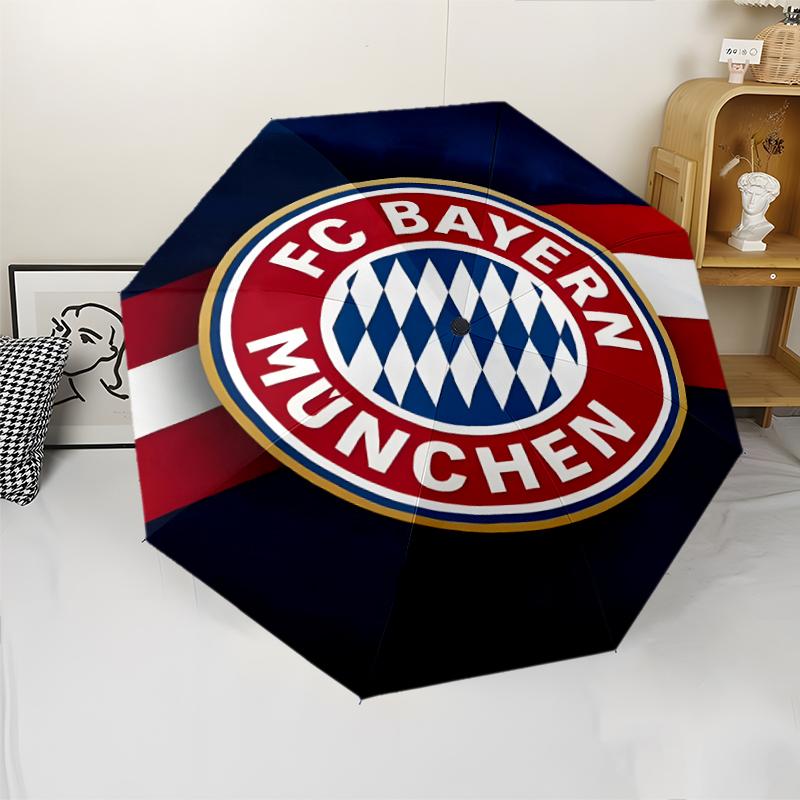 1pc B-Bayern Munich (4) Umbrella, Sun Protection, And UV Shielding. It Has Eight Sturdy Ribs for Outdoor Use And Perfect As a Holiday Gift