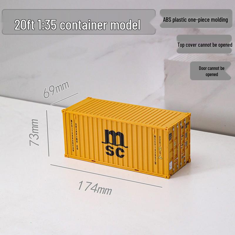 1:35 Scale 20ft Container Model Simulation, Customizable with Patterns and Text - Perfect Business Anniversary Gift