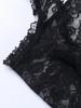 Women Halloween Costume Gothic Queen Lace Shrug Crop Tops for Cosplay Role-Playing Party Outfits and Events