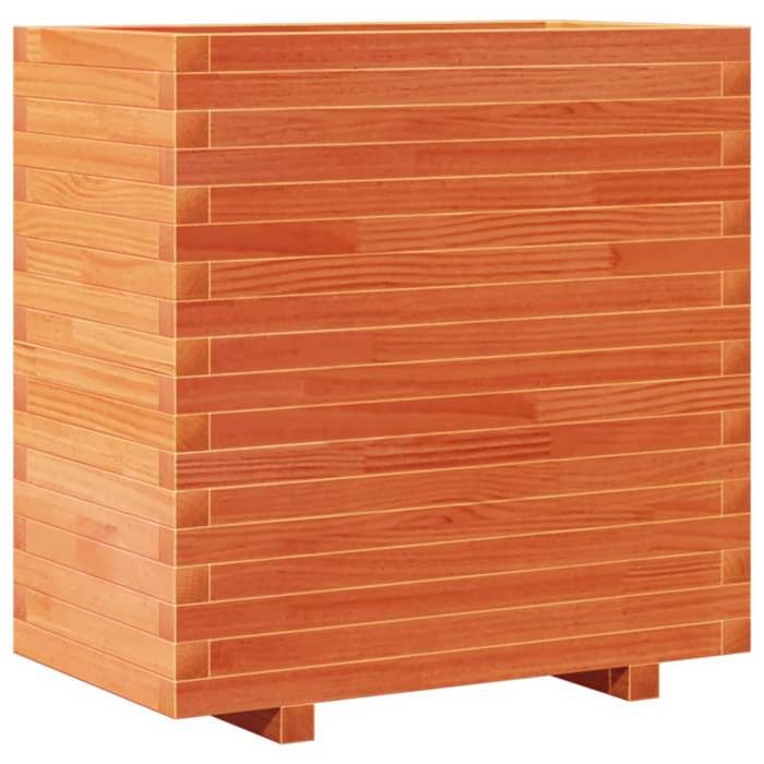 VidaXL Planter Wax Brown 70x40x72 Cm Solid Pine Wood, Outdoor Planter, Flower Box, Tomato Planter, 3282631
