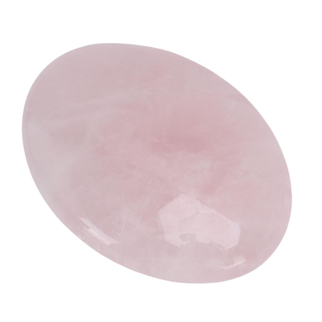 Crystal Palm Stone 7.5cm Polished Comfortable Touch Oval Crystal Stone for Meditation Yoga