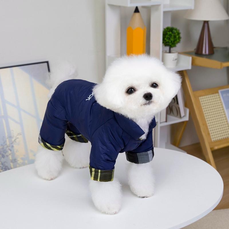 Hund Herbst Winter Kleidung Vierbeinig Baumwollmantel