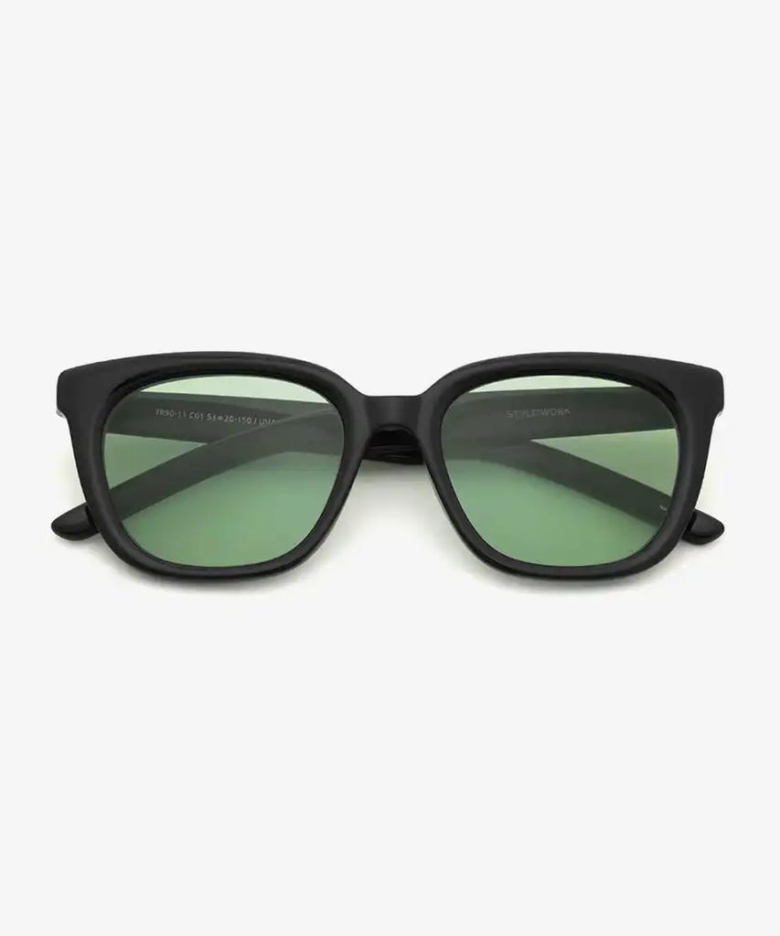Seutailwokeu Green Tint Style Work Tr90-11 C1_Gr Style Work Sunglasses