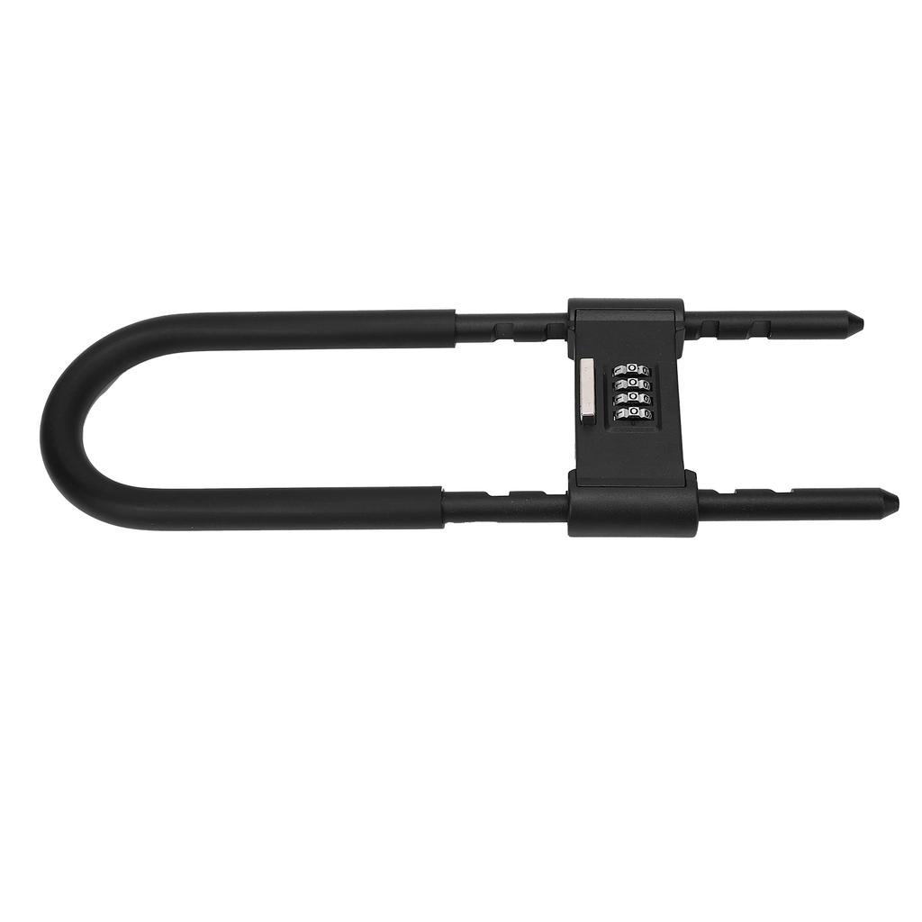 4 Digit Combination Padlock Heavy Duty 160 280mm Adjustable U Shape Security Code Lock for Bikes Gate Shed Fence