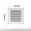 Square Ventilation Grille Return Grille With Protective Grille HVAC Electric Box Heat Dissipation Louver Panel Replace