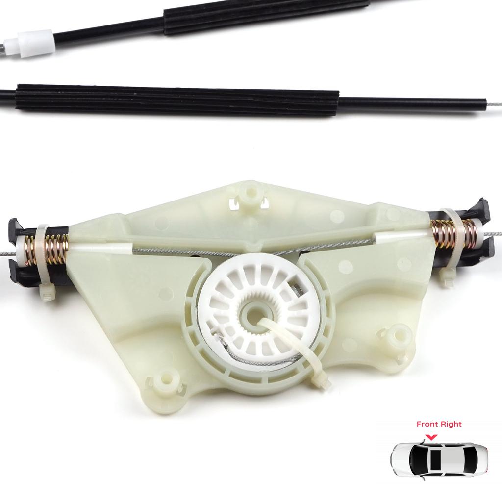 EP8583 Set Regulator Macara Geam Manual Față Dreapta pentru Skoda Fabia MK1 1999-2008 4/5 Uși Praktik Furgonetă 6Y0837656