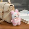 Ornaments Rabbit Doll Figures Big Ear with Flower Bunny Plush Doll Pendant  Lady/Girls
