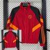 Mens Windproof Outdoor Sport Jacket Long Sleeve V-Neck Thick Lightweight Training Coat Running Hiking Football