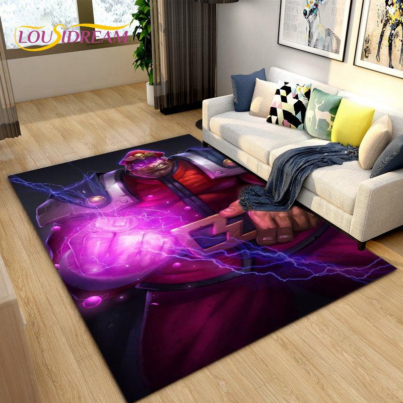 Retro Game Street Fighter Gamer Area Rug,Carpet Rug for Living Room Bedroom Sofa Doormat Decoration, Kid Play Non-slip Floor Mat