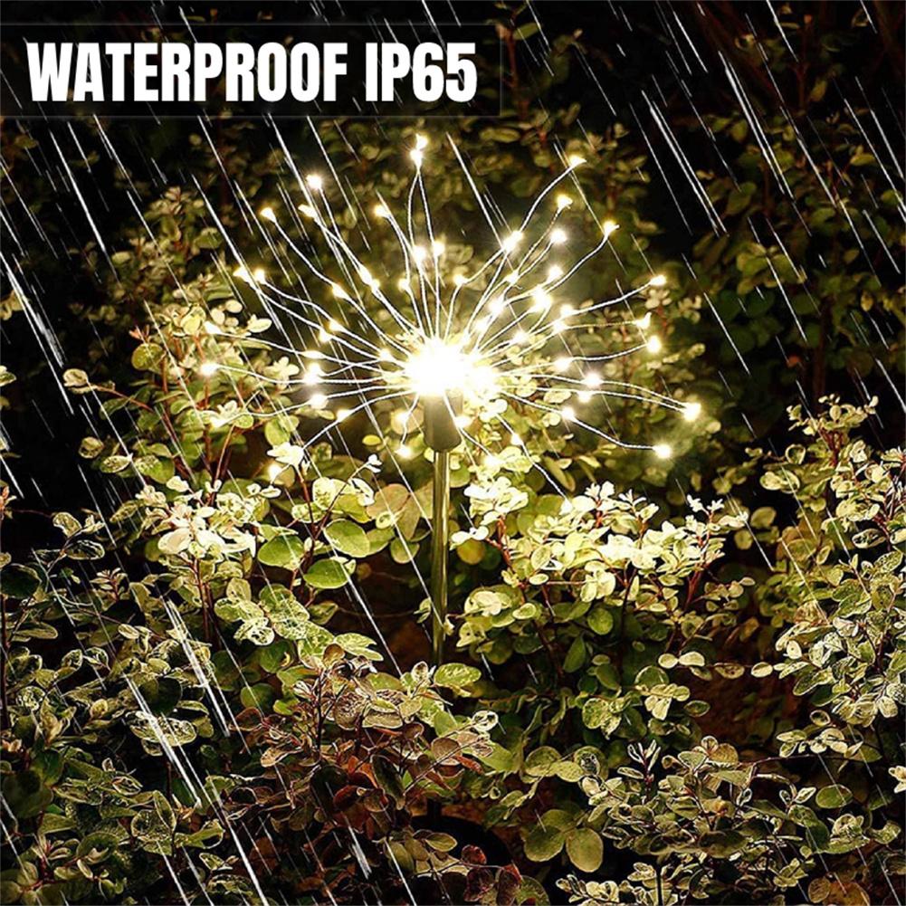 Solar Firework Light 90/120/150 LED Lights Outdoor Firework Solar Garden Decorative Lights Waterproof