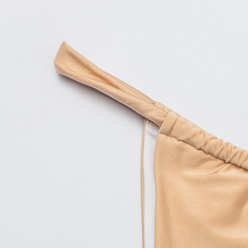 Women's European and American Halter Bikini - Sexy Tie-Up Swimwear