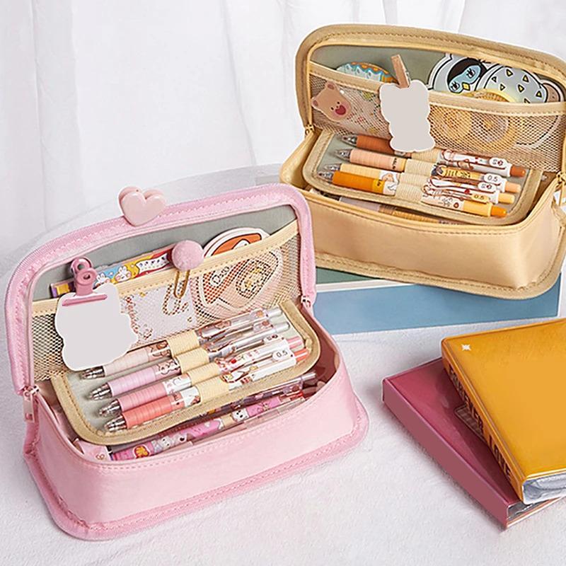 Multifunctional Large Capacity Pencil Case, Office Stationery BagSchool Supplies for Children, 1 Piece as a Gift