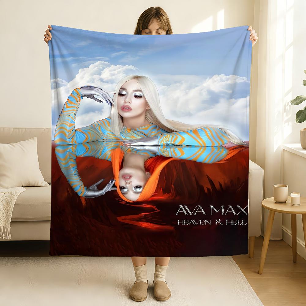 Singer Ava Max Don't Click Play Blanket Soft and Skin Friendly For Couch Bed Napping Bedspread All Seasons Comforter