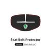 BHBD3 Car Seat Belt Buckle Cover Leather Protector Anti-collision Case For Skoda Kodiaq Fabia Kamiq Karoq Octavia 2 3 Rapid Scala