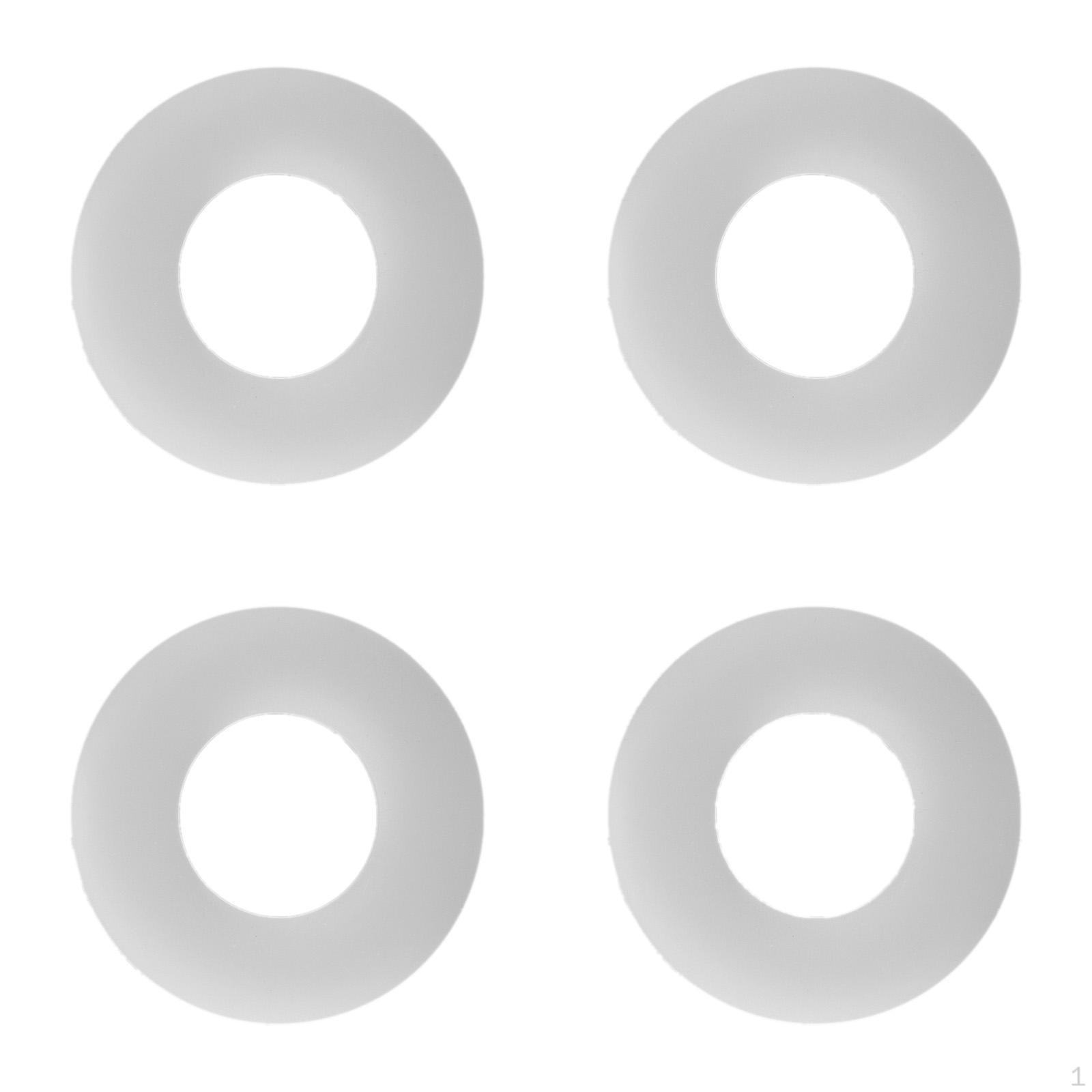 

4 Pieces Flush Valve Seal,Toilet Tank Parts Repair Silicone for Plumbers and