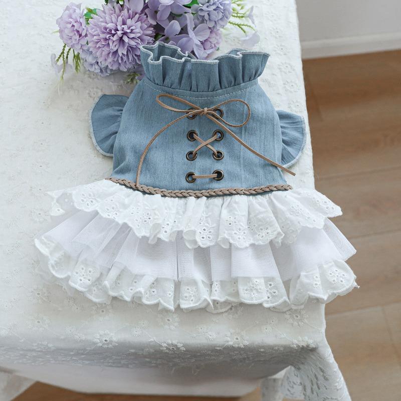 Pet Circle, Pet Clothing Dog Cat Clothing Cute Modern Texas Denim Skirt