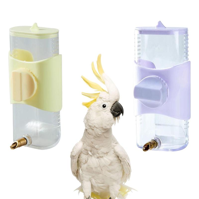 Bird Drinker Water Feeder Dispenser Hanging Bottle Leakproof ABS for Feeding Parakeet Budgie Cockatiel Cage