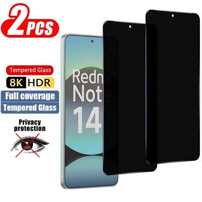 2 szt. Przezroczyste Szkło Hartowane Antyszpiegowskie Dla Redmi Note 14 13 12S 12 Pro Ochrona Ekranu Prywatności Dla XiaoMi Redmi 15 15C 14C 13 13C 12 12C A3 A4 A5 4G 5G