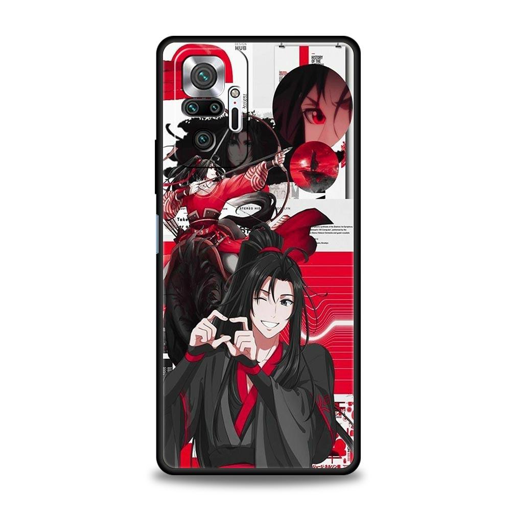 Anime Mo Dao Zu Shi Wei Wuxian Etui na telefon dla Xiaomi Redmi Note 12 11 10 Pro 9S 9 8 7 9T 8T 9C 9A 8A 12 11T 5G K50 Gaming Cover